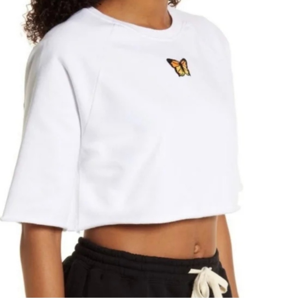 BP butterfly cropped shirt